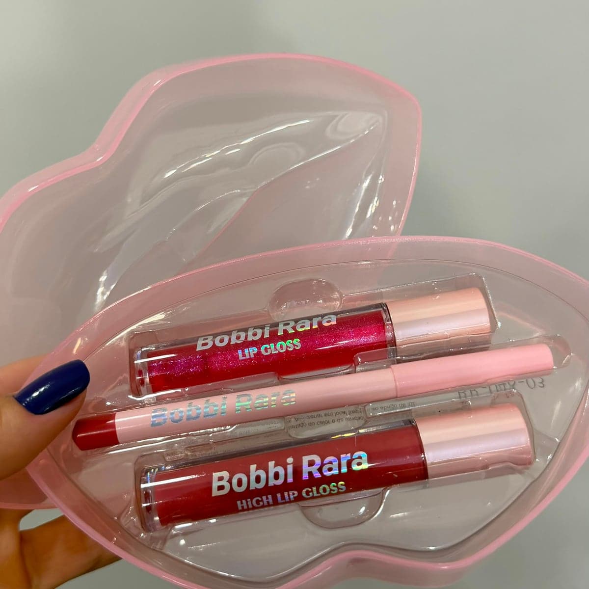 Kit Lip Gloss, Batom e Lápis Labial